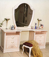 туалетный столик с зеркалом спальня серия № 3 цвет декапе