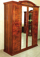 шкаф 4-х дверный с зеркалами спальня Дана серия № 4