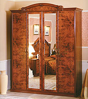 спальня Дана серия № 4: шкаф 4-х дверный с зеркалами